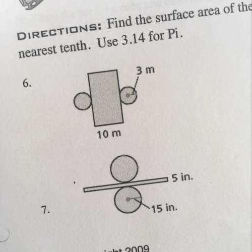 How do you find the surface area of a cylinder formed by each net? if possible could i get both ans