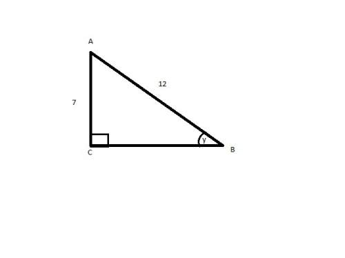 Find the measure of angle y. round your answer to the nearest hundredth. ( type the numerical answer