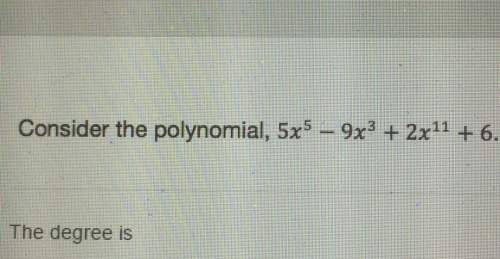 Consider the polynomial, 5x 9x 2x11 6.