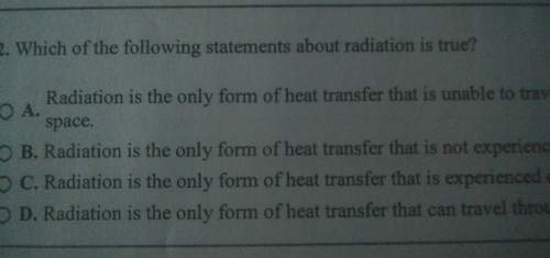 Which of the following statement about radiation is true