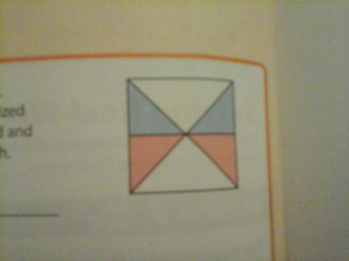 In the diagram, the area of the large square is 1 square unit. two diagonal segments divide the squa
