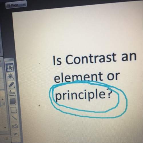 Is contrast an element or a principle