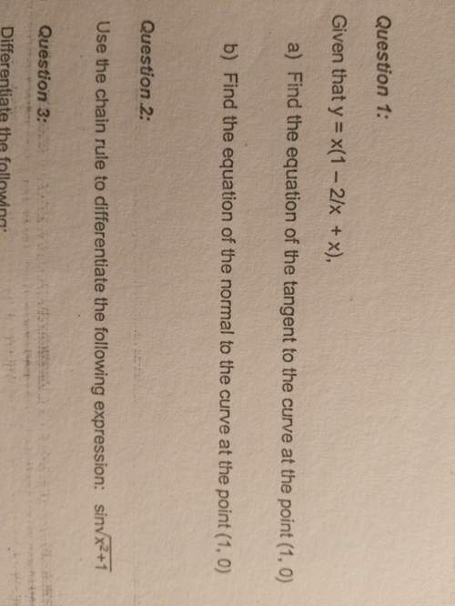 How to solve question 1a? very confused?