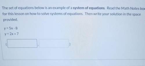 Can someone me with this? i forgot how to solve systems of equations! you.