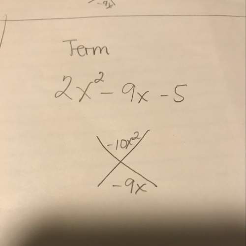 How do you solve and find the answer for 2xsquared or to the power of 2 -9x-5.