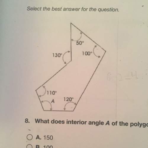 What does the interior angle a of the polygon in the figure equal ?