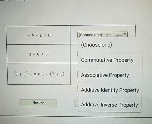 Choose the property that justifies the equation(properties of addition)