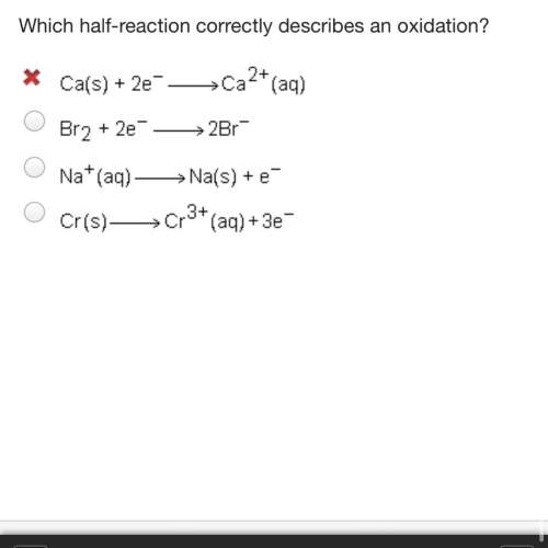 Which half-reaction correctly describes an oxidation?