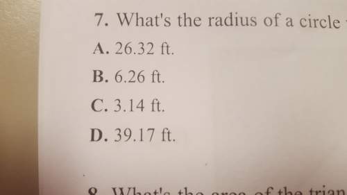 What's the radius of a circle with an area of 123 square feet ?
