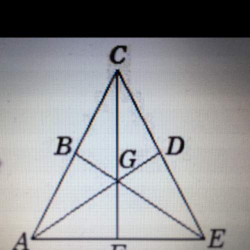 Triangle ace g is the centroid and be = 9 . find bg and ge
