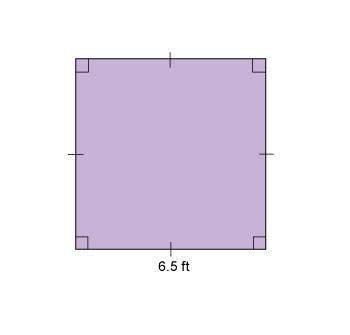 What is the perimeter of this square?  13 ft 24.5 ft 26 ft