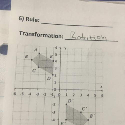 What’s the coordinate rule for the transformation