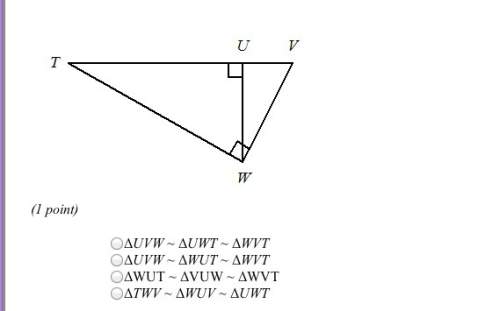 What similarity statement can you write relating the three triangles in the diagram below?