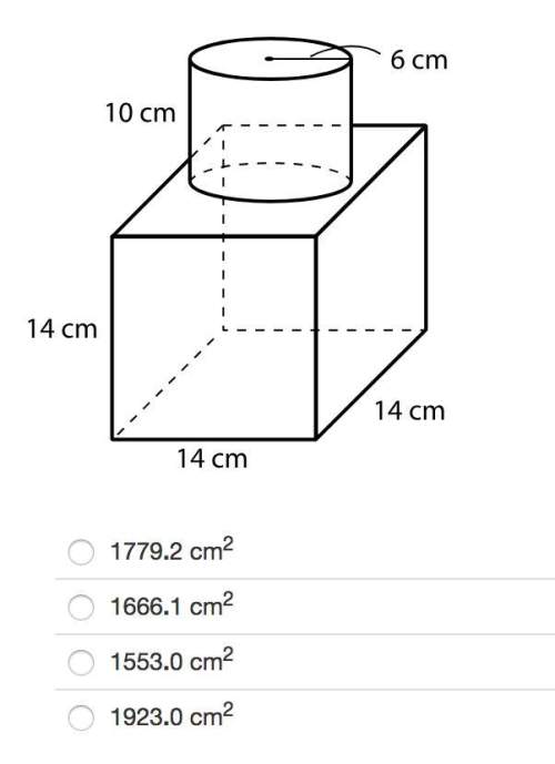 Identify the surface area of the composite figure to the nearest tenth.