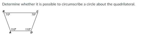 Determine whether it is possible to circumscribe a circle about the quadrilateral. 80 po