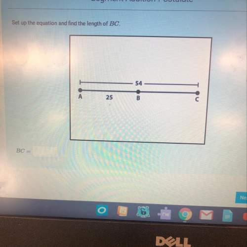 Me(picture is shown) set up the equation and find the length of bc