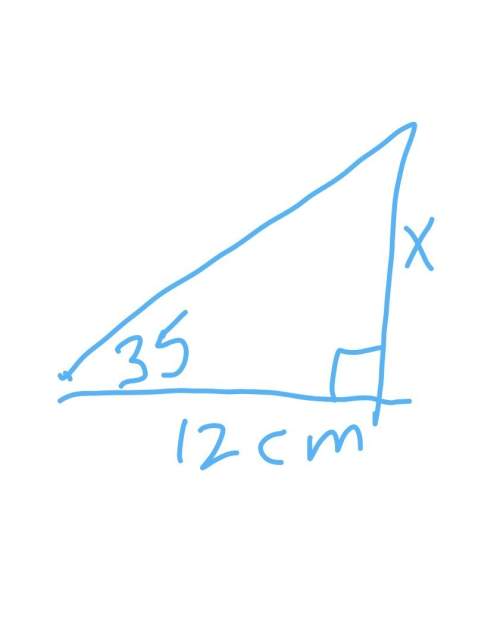 Solve for x. angle a is 44, one side is 10