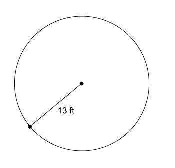 Which is the closest approximation to the area of the circle?  use 3.14 or to approximate π.