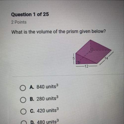What is the volume of the prism given below?