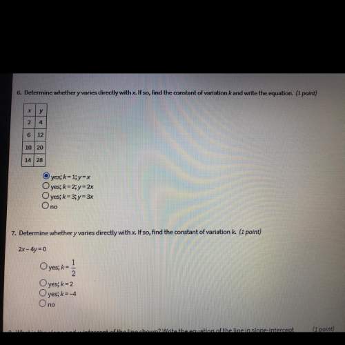 Math answer asap and you so much!  question 1:  determine whe