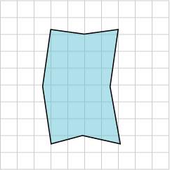 Each small square on the grid is 1 cm². which estimate best describes the area of the figure?