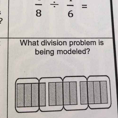 What division problem is being modeled?