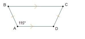 What is the measure of ∠adc in quadrilateral abcd?