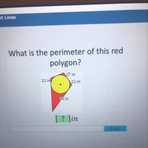 What is the premieter of this red polygon