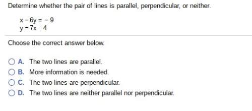 Determine whether the graphs of the given equations are parallel, perpendicular, or neither. (#2)