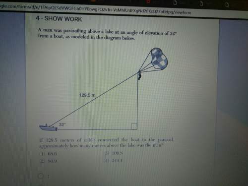 If 129.5 meters of cable connected the boat to the parasail, approximately how many meters above the