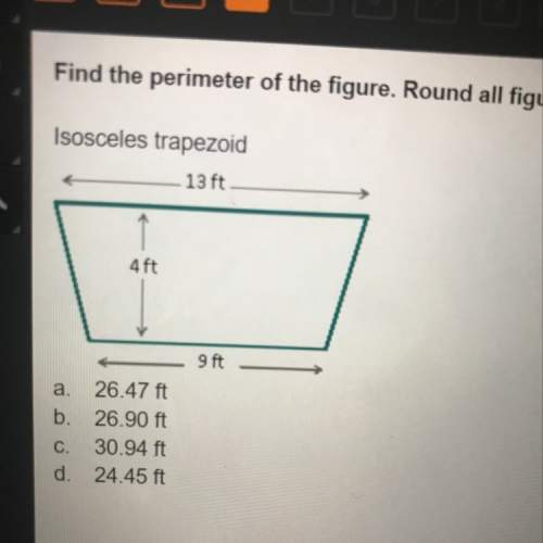 Find the perimeter of the figure. round all figures to the nearest hundredth place