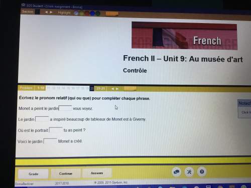 Would someone me with my french? you!