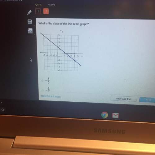 No what is the slope of the line in the graph?