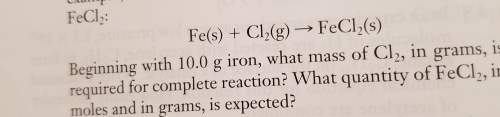 What mass of cl2 is required for the complete reaction