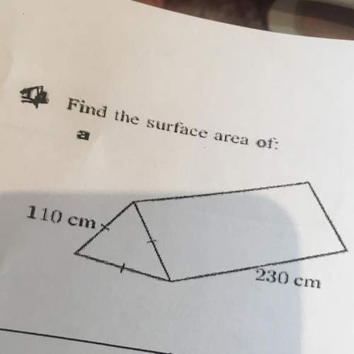 Can someone find out how you get the surface area asap