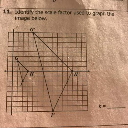 11. identify the scale factor used to graph the image below. k=