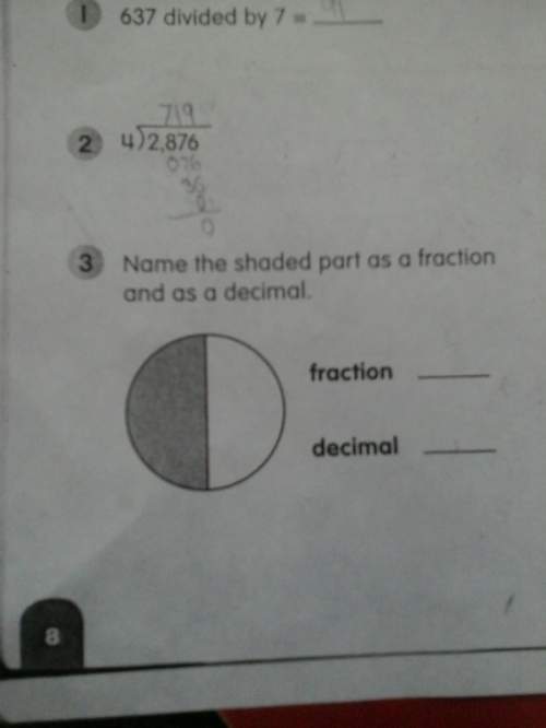 Me on this question u : 3 question: name the shaded part as a fraction and as a decimal.-picture u