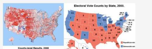 Together, these maps prove that county-level votes for a state have no relationshi