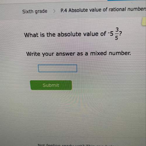 What is the absolute value of -5 3/5