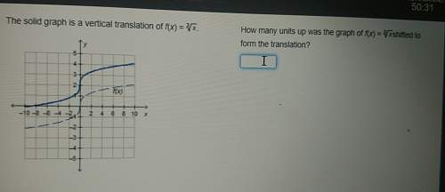 The solid graph is a vertical translation of f(x)=3√x. how many units up was the graph of f(x)=3√x s