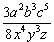 Write using no denominator. (no fraction line is necessary. use x for multiplication between numbers