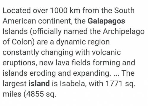 How would you describe the galapagos islands