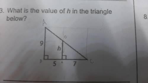 What is the value of h? Please also add how it is solved.