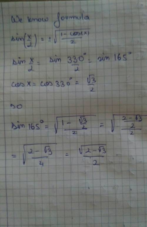 * If cos330°=(√3/2) then prove that;

Please solve this question.