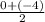 \frac{0+(-4)}{2}