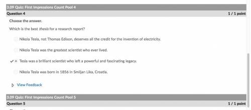 Which is the best thesis for a research report?  nikola tesla, not thomas edison, deserves all the c