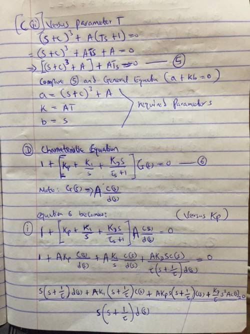 Set up the following characteristic equations in the form suited to Evanss root-locus method. Give L