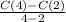 \frac{C(4)-C(2)}{4-2}