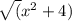 \sqrt (x^{2}+4)