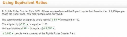 At Riptide Roller Coaster Park, 55% of those surveyed named the Super Loop as their favorite ride. I